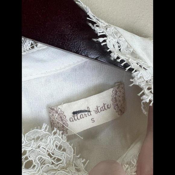 Altar'd State Boho Crochet Lace Trim Sleeveless Dress Ivory Women's Small NWT - Picture 4 of 5